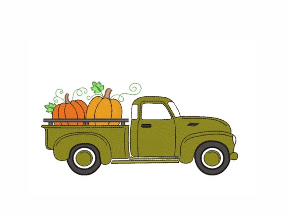 Autumn Truck: A Seller Review for Small Shop Embroidery