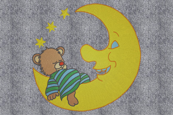 Bear on the Moon: A Seasonal Embroidery Design Review