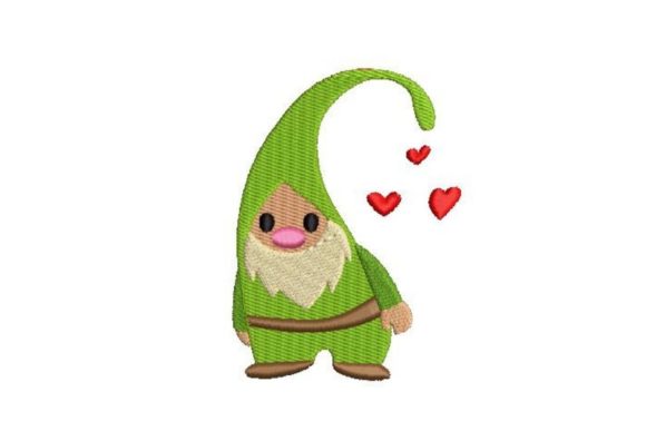 Cute Gnome Embroidery Design