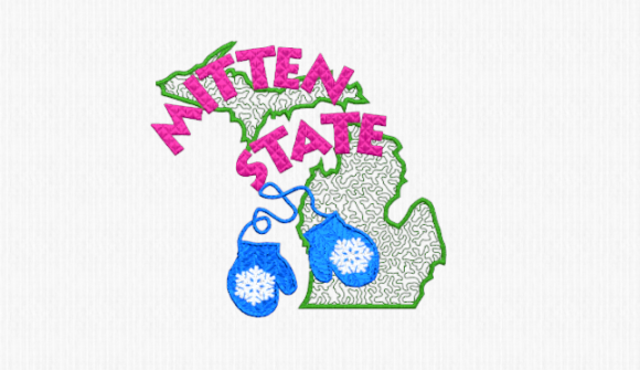 Michigan Mitten State: A Design Review for Small Business Embroidery