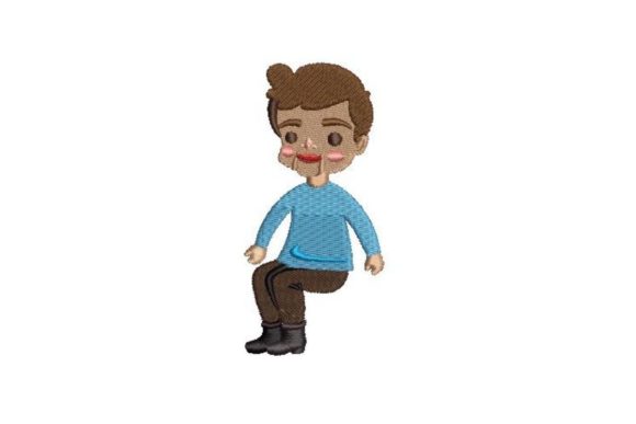 Ventriloquist Dummy Embroidery Design